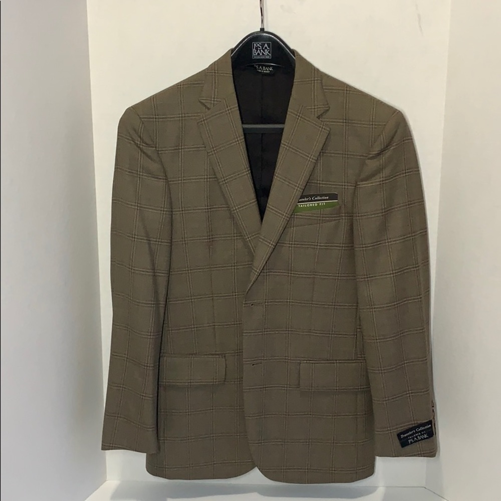 Jos. A. Bank Tailored Traveler Wool Blazer Coat